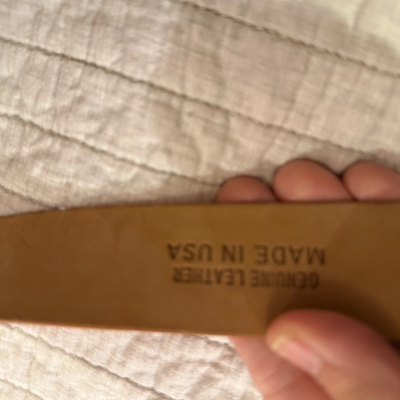 W. Kleinberg genuine leather XLarge XL belt orange womens - Picture 3 of 4